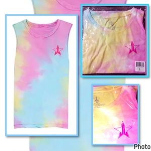 JEFFREE STAR tie dye tank or sleeveless T-shirt NEW in package large 🎉SALE